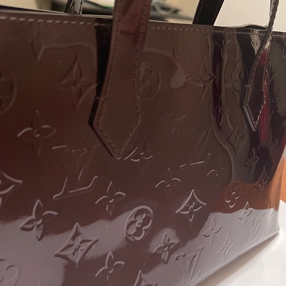 Authentic Louis Vuitton Vernis Leather Handbag Wilshire - Picture 3 of 16